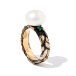 Load image into Gallery viewer, Ply Ring with Pearl
