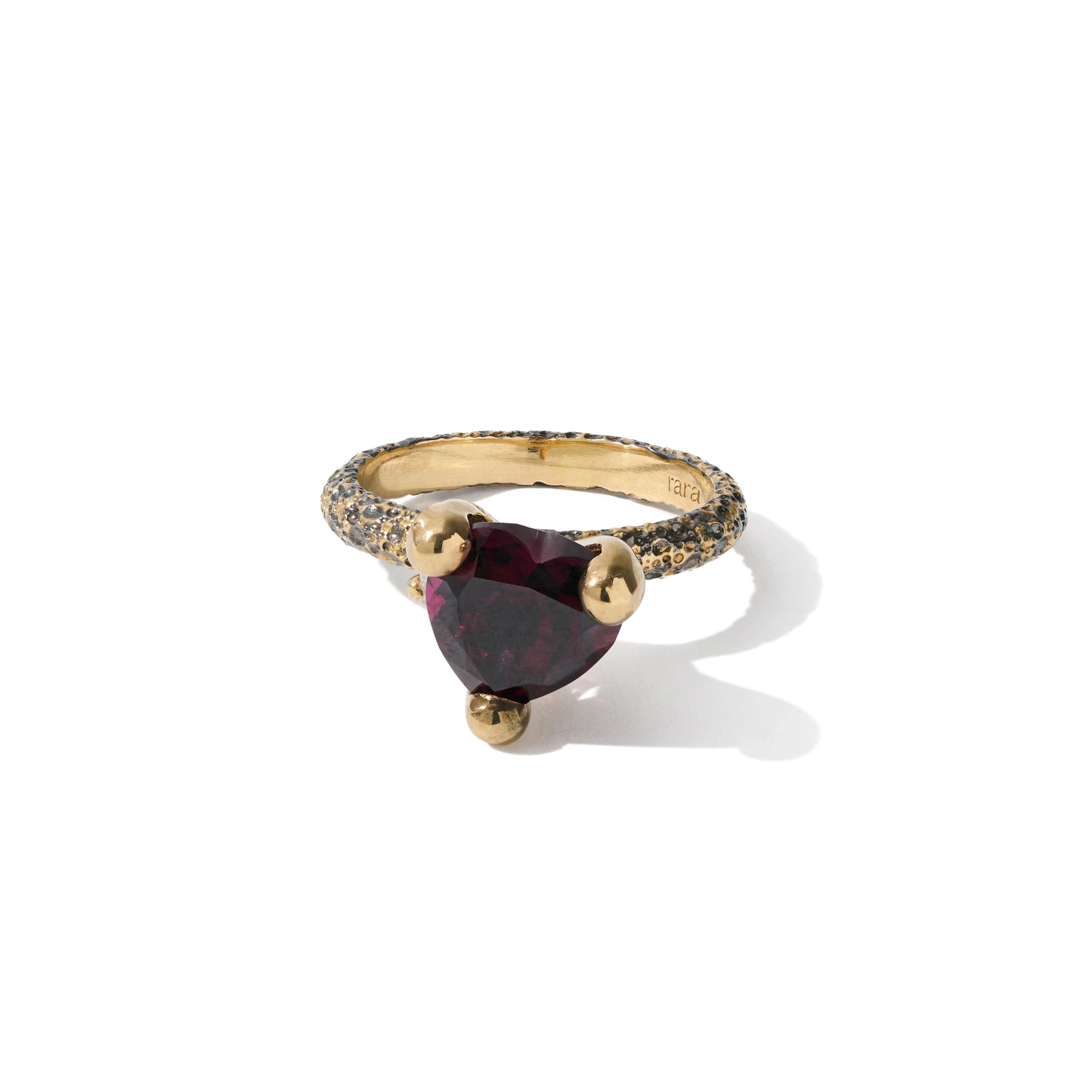 Ignis Ring — fiery rough gemstone ring by Rara