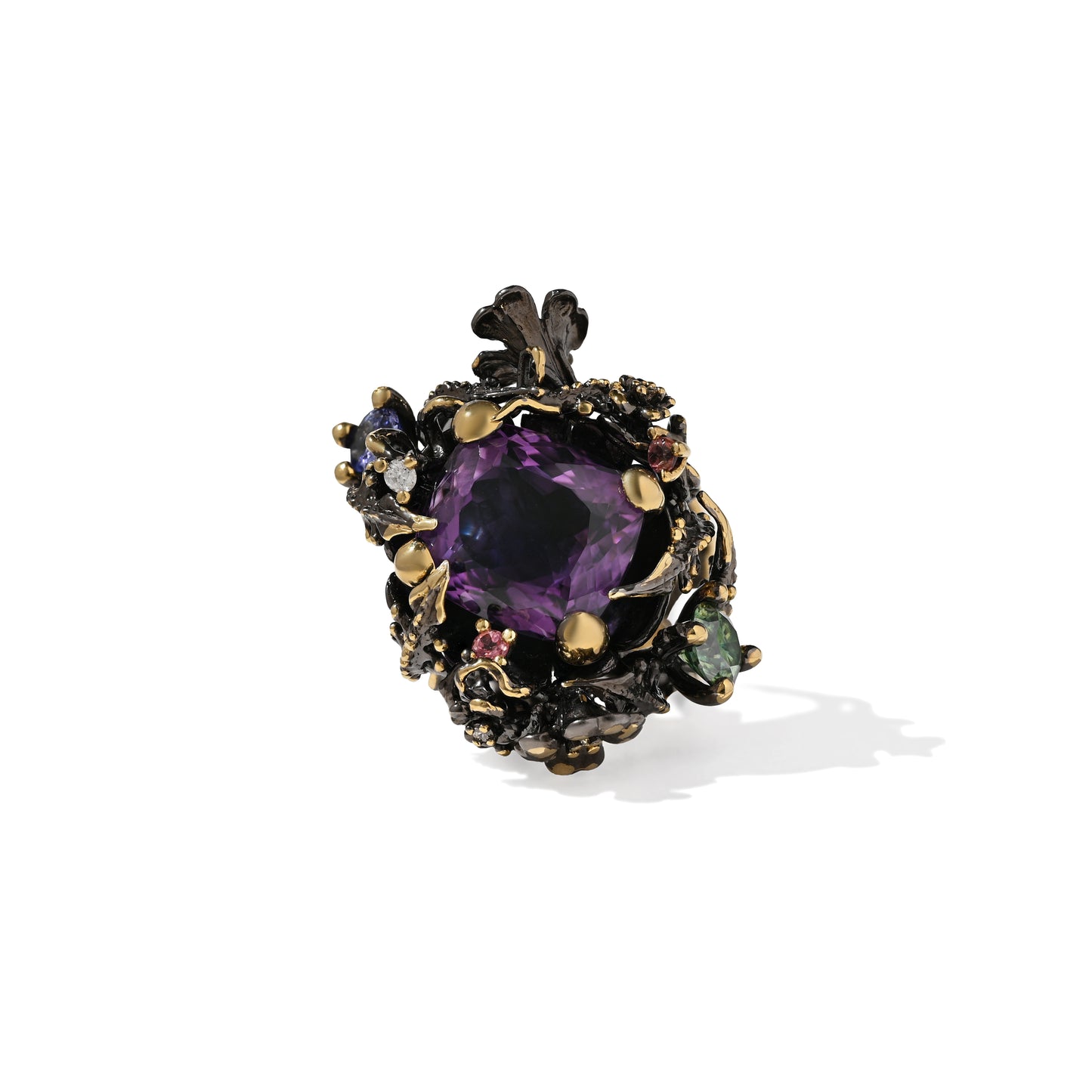 Violet Core Ring — handcrafted ring with violet gemstone