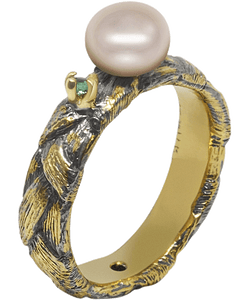 Ply Ring with Pearl