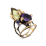 Load image into Gallery viewer, Peridot and Amethyst Mosaic
